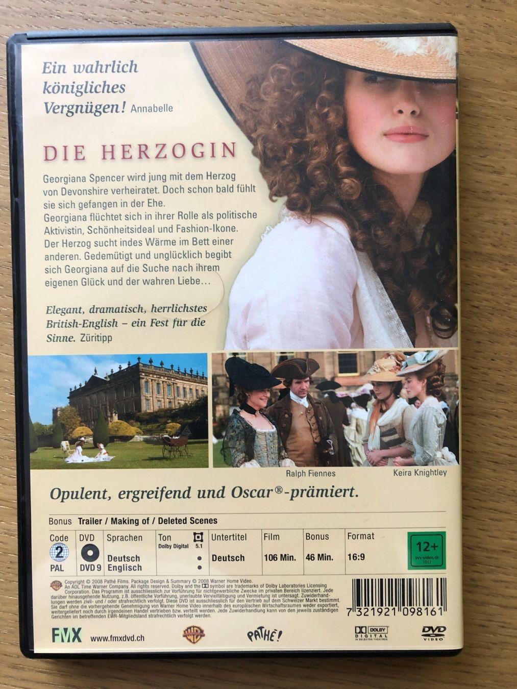 Tutti i DVDs: Die Herzogin – Usato da Seewen SO venduto da DVD-Movie-Fan 1