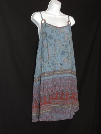 robe légère bohème bleue bordeaux rose