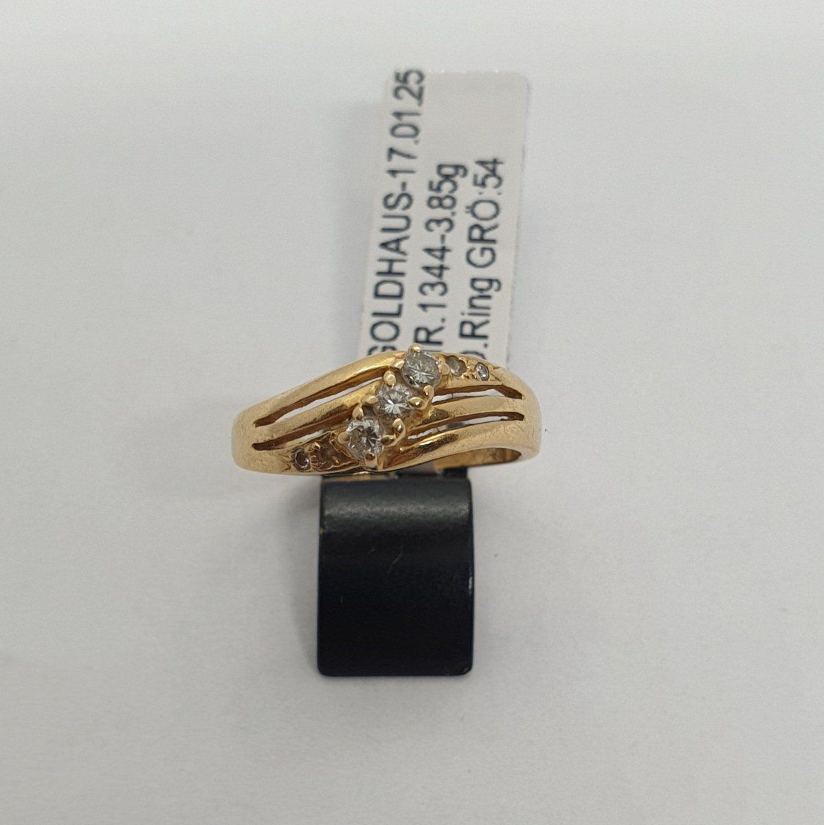 Anelli: Echt 18K Gold - Diamant Ring – Usato da Luzern venduto da Luzern-Goldhaus