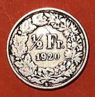 50 Rappen oder 1/2 Fr.1920 B ( Silber )