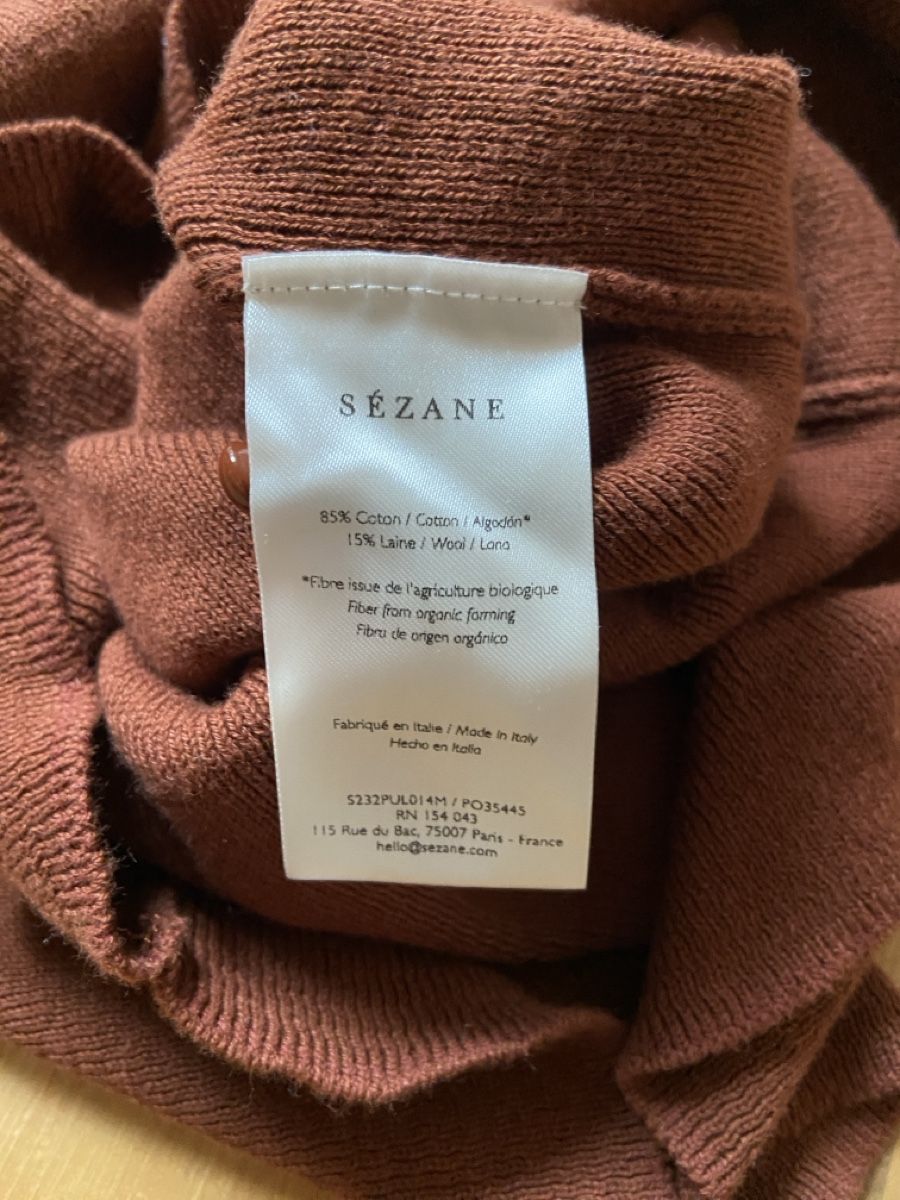 Sezane Maglioni & Felpe: Sezane Simon Jumper Sweater Caramel Cotton Wool Pulli – Usato da Münchenstein venduto da B771 8
