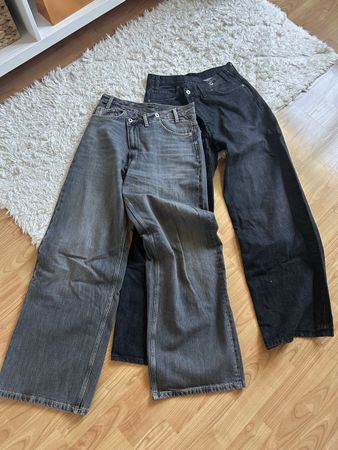 2 Jeans von ZARA grau und schwarz