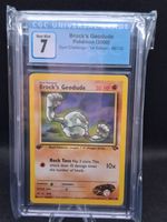 Brock’s Geodude – 1st Edition – Gym Challenge – CGC 7   /256