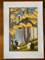 Lithographie Anton Mutter, Kapelle Bleiken bei Simplon-Dorf