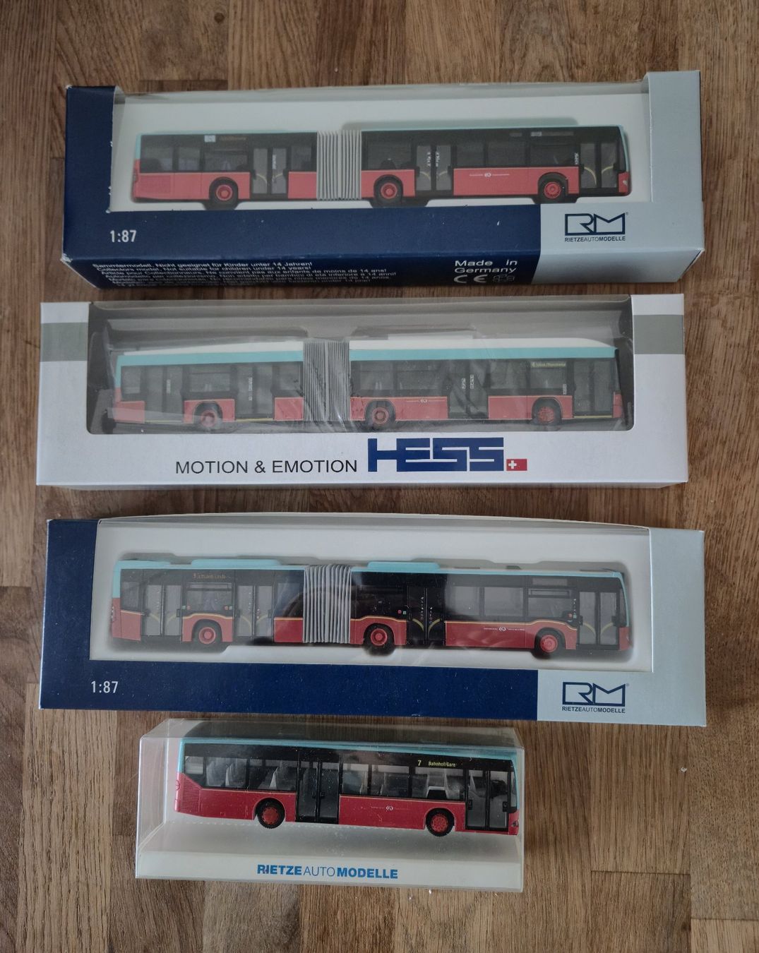 Rietze Kit di modellismo & Modellini statici: TPB Bienne VB Biel modèles réduits Rietze et Hess – Nuovo e nell'imballaggio originale da Biel/Bienne venduto da DigiPok