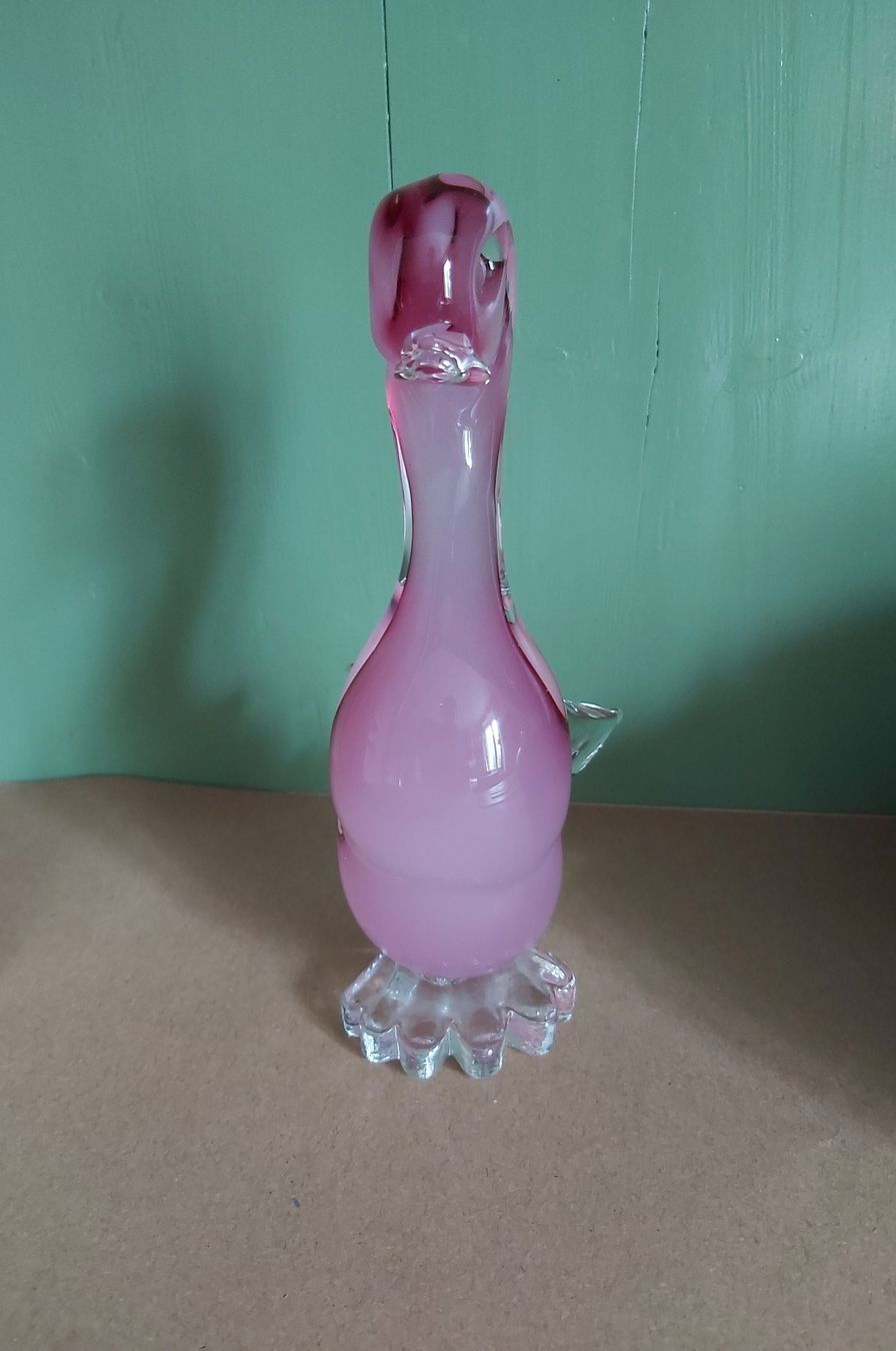 Murano Figuren: Versand möglich! Murano Glas, Ente, Schwan, rosa – Gebraucht aus Winterthur von Goldpipau 5