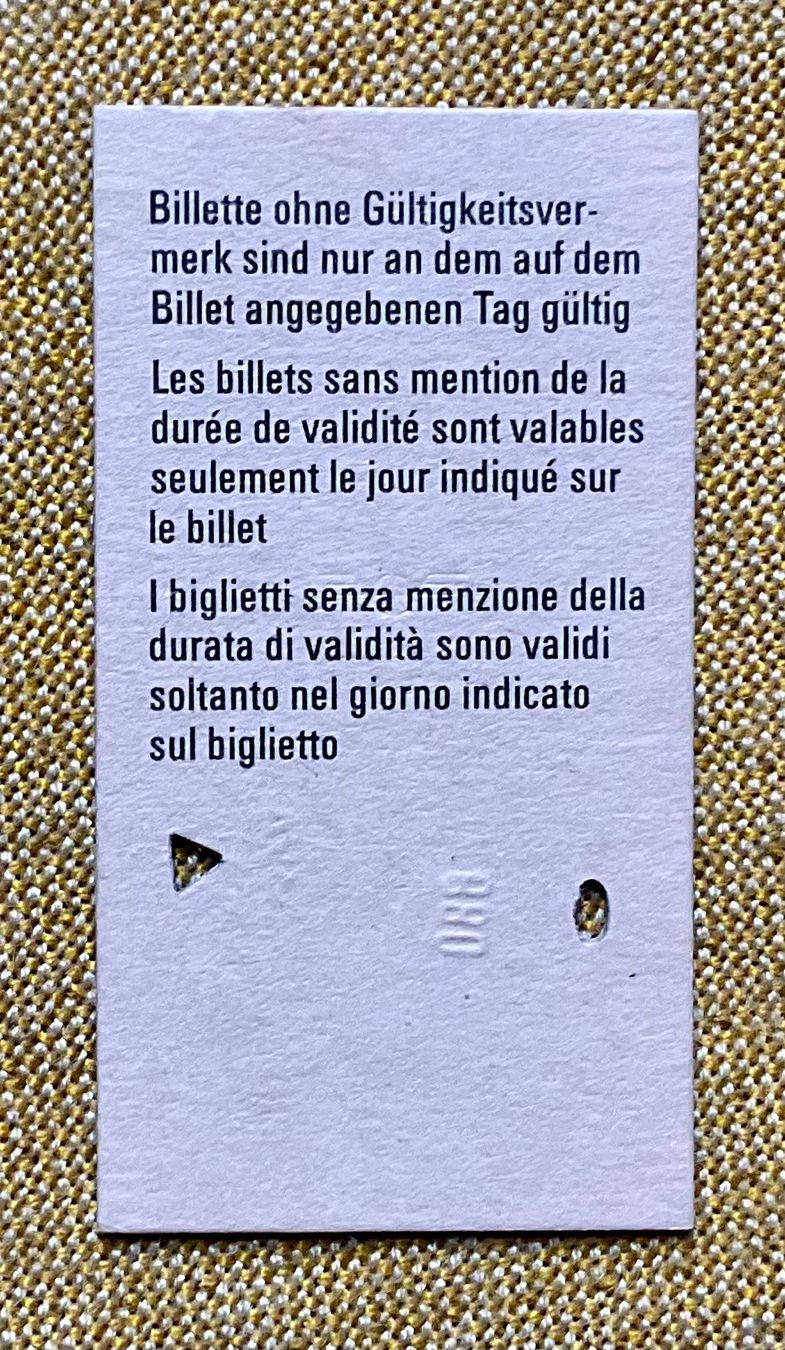 Tickets: Altes Billett aus Karton von 1984 – Gebraucht aus Endingen von nathan05 1