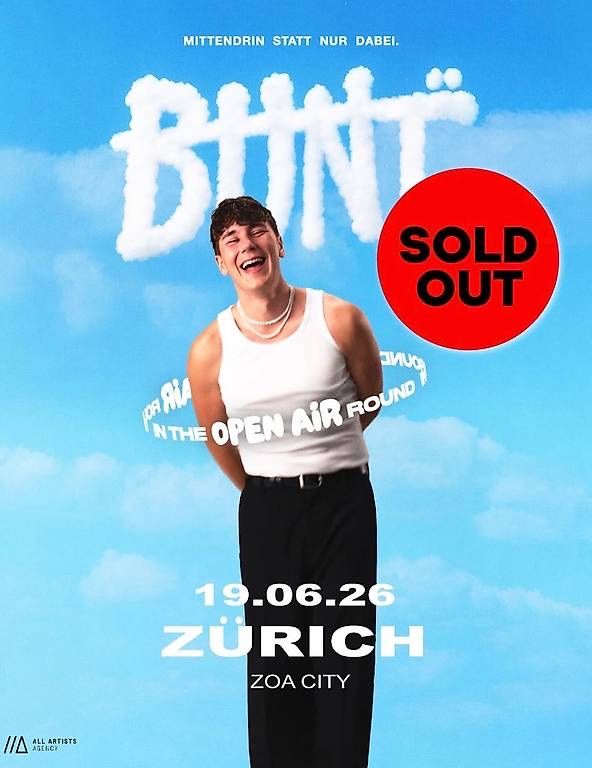 Biglietti: Bunt Zürich Ticket 19.06.26 Regular – Nuovo e nell'imballaggio originale da Aarwangen venduto da mir_lzm7