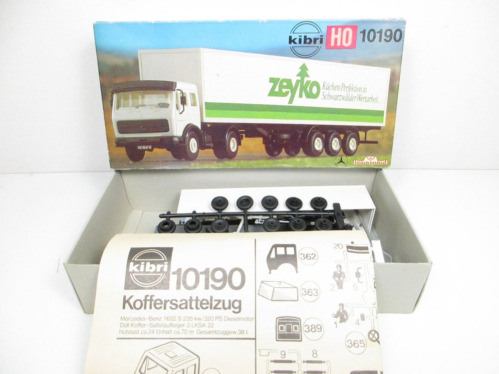 Kibri Modelleisenbahnen: Kibri H0 10190 Mercedes-Benz Koffersattelzug ZEYKO – Neu und originalverpackt aus Olten von Heinrich875 1