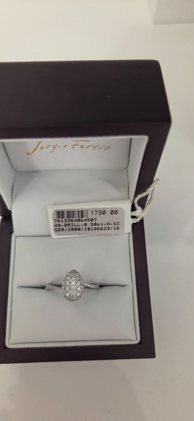 Anelli: Komplett neu! 18 Karat Diamant Ring – Nuovo e nell'imballaggio originale da St. Urban venduto da kun_9gl9