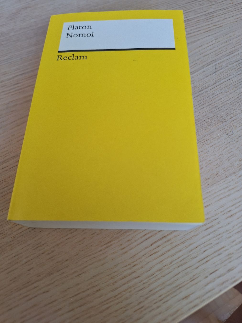 Libri: Platon Nomoi Reclam, keine Notizen oder Namenseintragung – Usato da Schaffhausen venduto da RicardoSchaffhausen