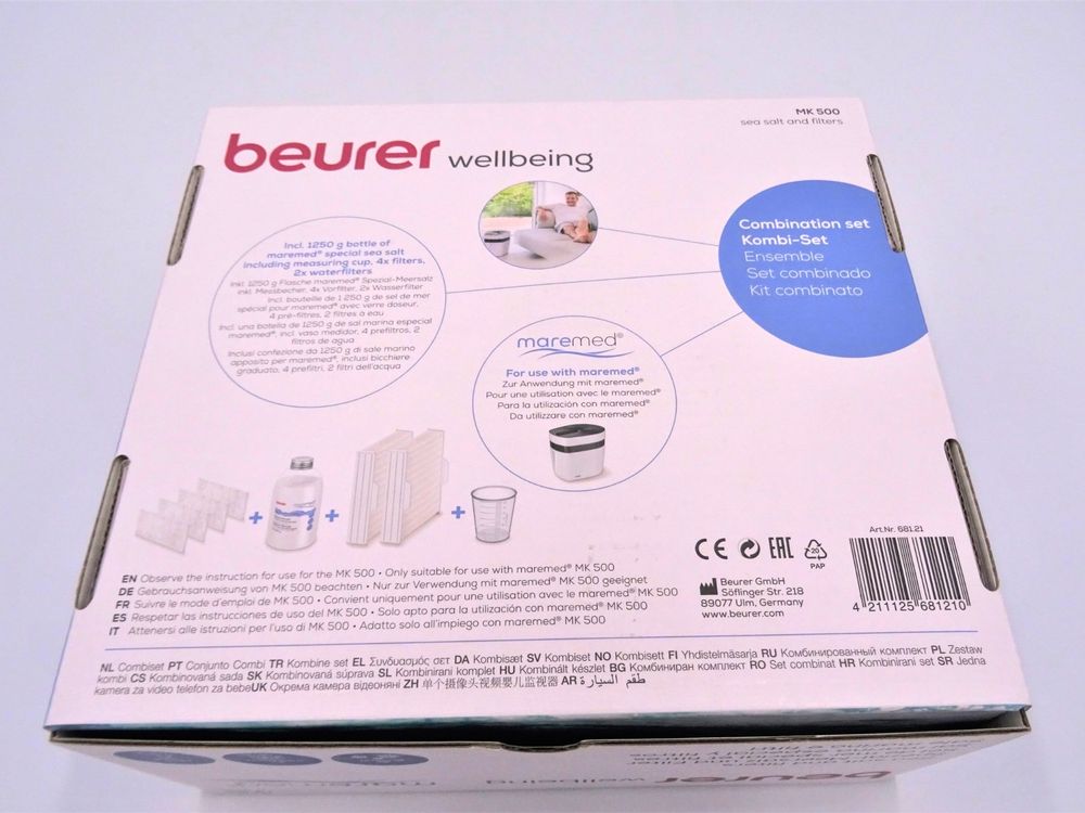 Spezial-Meersalz + Filter für MAREMED Kaufen BEURER MK500 | Ricardo auf