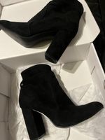 Catwalk Stiefeletten schwarz mit Blockabsatz neuwertig