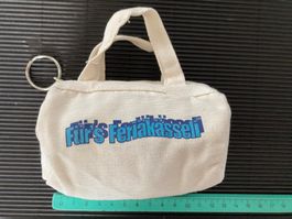 Schlüsselanhänger Mini-Baumwolltasche bedruckt