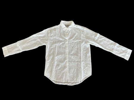 Chemise blanche ajourée Zara