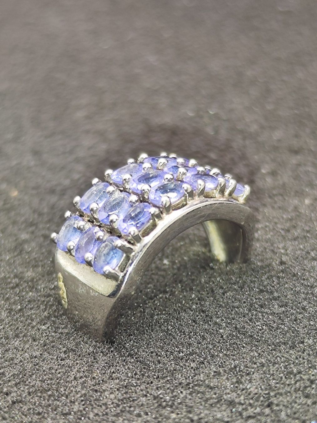 Anelli: Vintage 925er Silber Ring mit Tansaniten Top – Usato da Steffisburg venduto da mat_8s7d 1