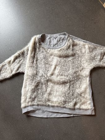 Marc Cain Kuschel-Pullover Gr.N3 Grau Top Zustand Winter