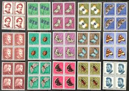 1951-53 / Pro Juventute Viererblock Sätze **