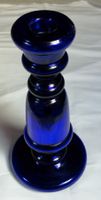 Glas  Kerzenständer kobaltblau, Höhe 32 cm