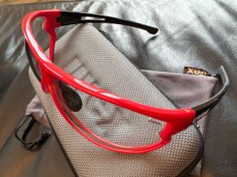 Uvex Sportstyle 810v Red/Black eye protection transparent