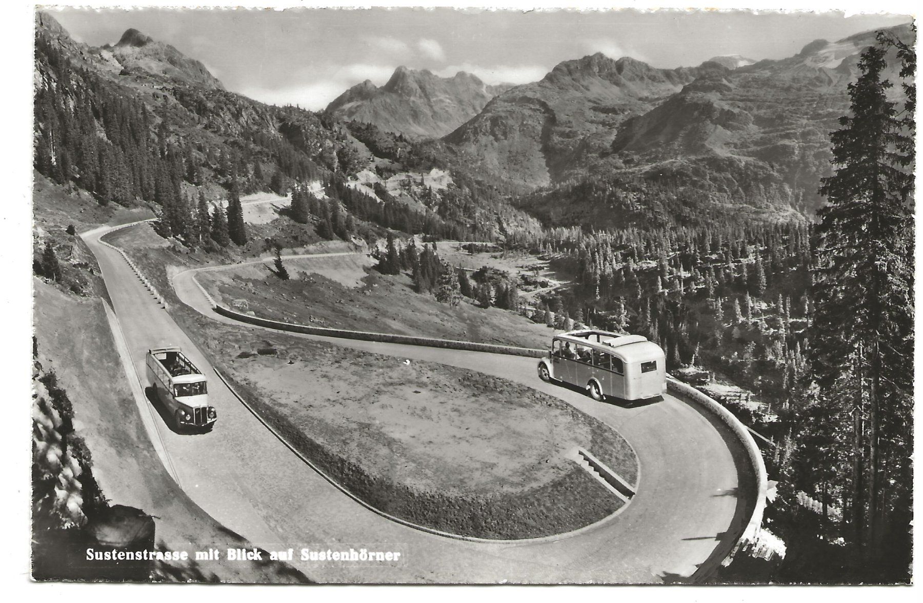 Cartoline postali: Sustenstrasse (UR/BE) Saurer Postauto - Steingletscher – Usato da Engelburg venduto da Cartophil