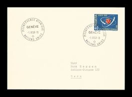 1958 CONFÉRENCE ATOMIQUE NATIONS UNIES GENÈVE - ohne Adresse