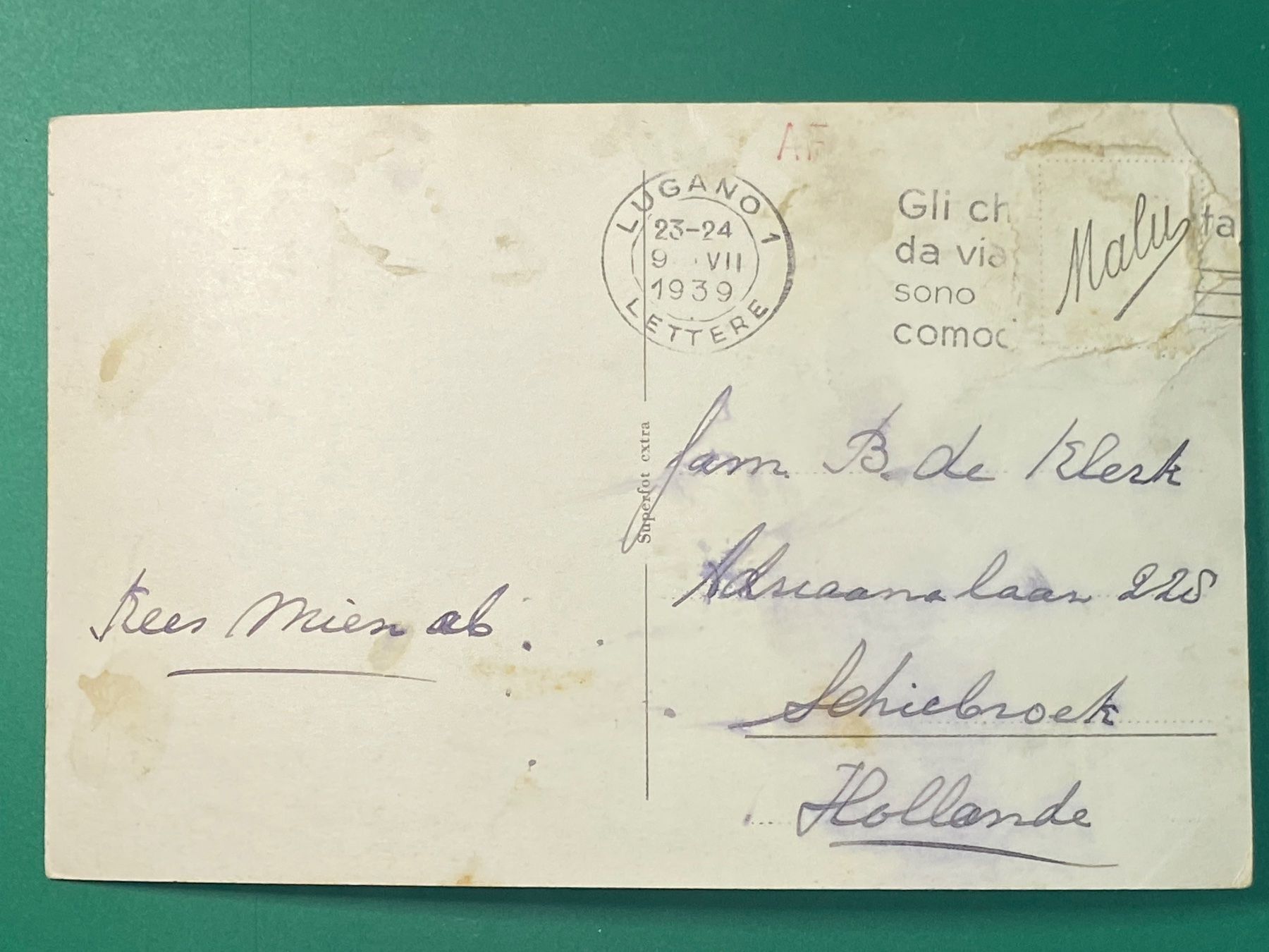 Cartoline postali: Lugano - visto dalla Stazione – Usato da Steg VS venduto da _vinci_ 1