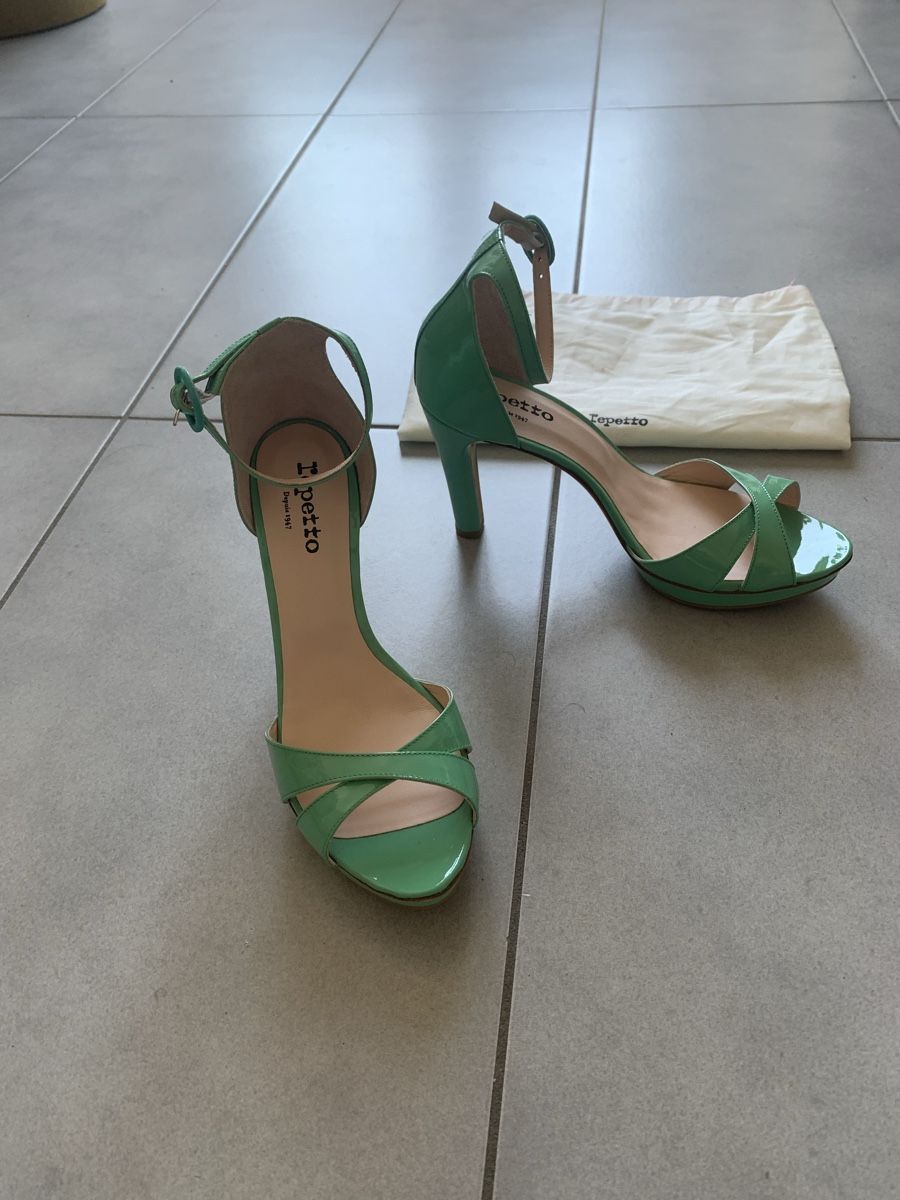 Repetto Scarpe da donna: Sandales à talons en cuir repetto – Nuovo e nell'imballaggio originale da Genève venduto da rez_c6c6