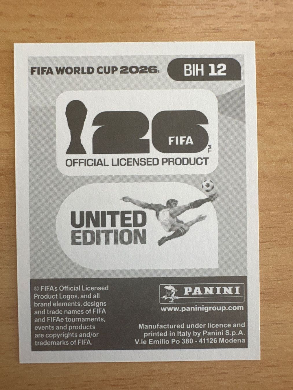 Panini Sammelbilder & Trading cards: Panini Sticker Ivan Basic FIFA 2026 BIH 12 – Gebraucht aus Ibach von lisch3 1