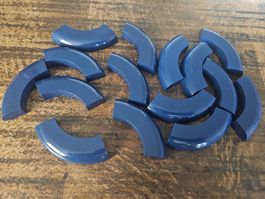 lego 24599 lot de 15 pièces Dark Blue Brick, Round Corner