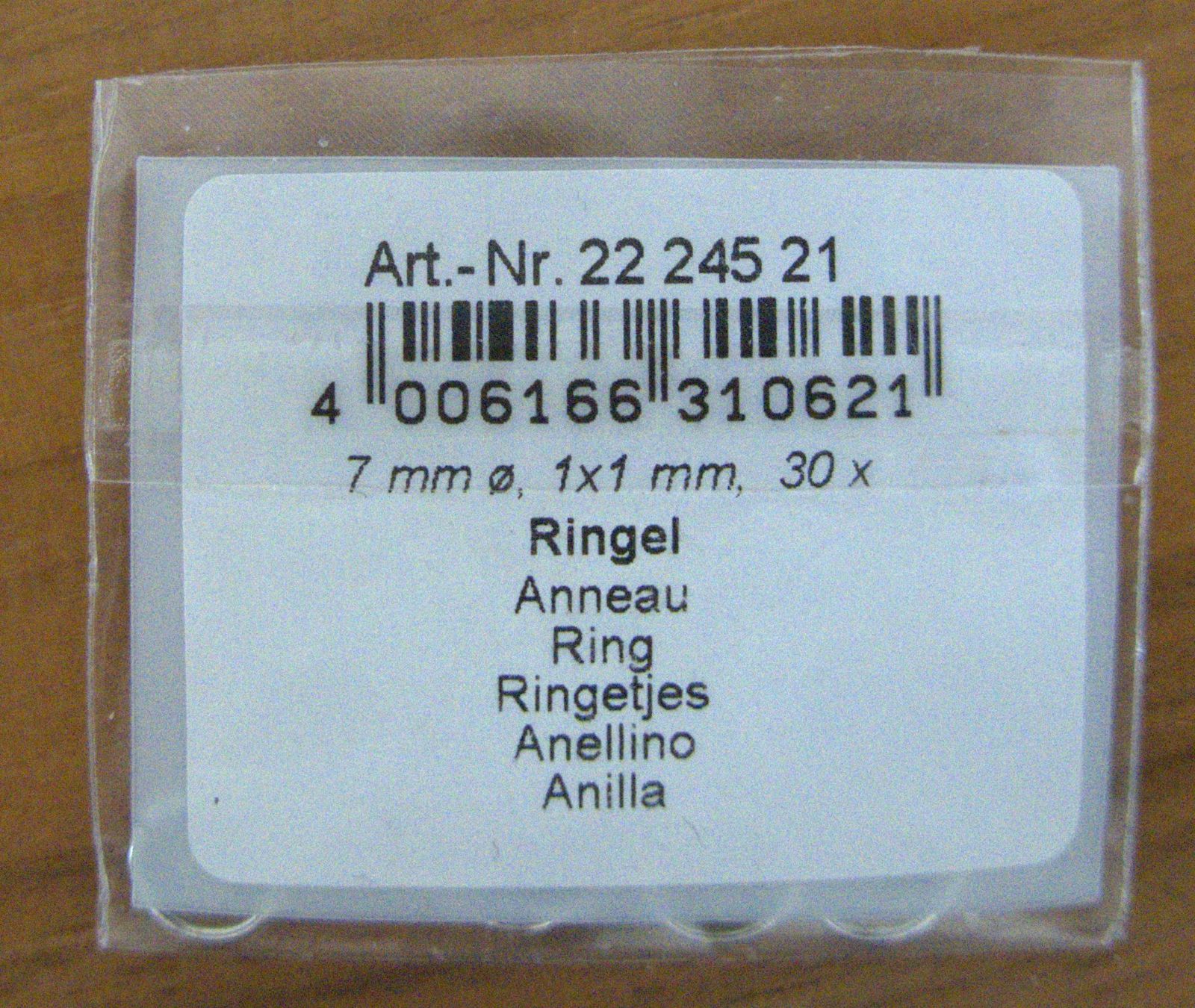 Rayher Kit bricolage: Ringel 7mm 1x1 mm 20 Stk. – Usato da Rheinfelden venduto da bigi0956 1