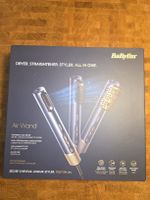 BaByliss Air Wand Warmluftbürste Blau/Gold – neuwertig