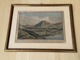 Zwei Kupferstiche mit Ansichten aus dem Kanton Unterwalden