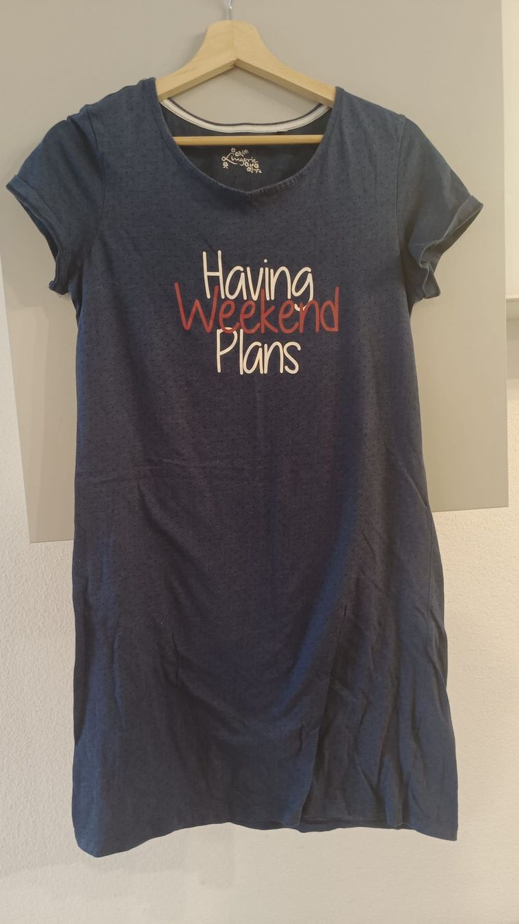 Negligees & Pigiami: Nachthemd Grösse S - having Weekend plans – Usato da Muri AG venduto da Mupuputs