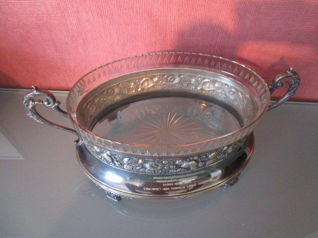 Ciotole: Obstschale Jardiniere Jugendstil um 1910 versilbert – Usato da Luzern venduto da Horoskop1 5