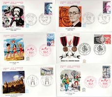 6 Stück FDC Frankreich