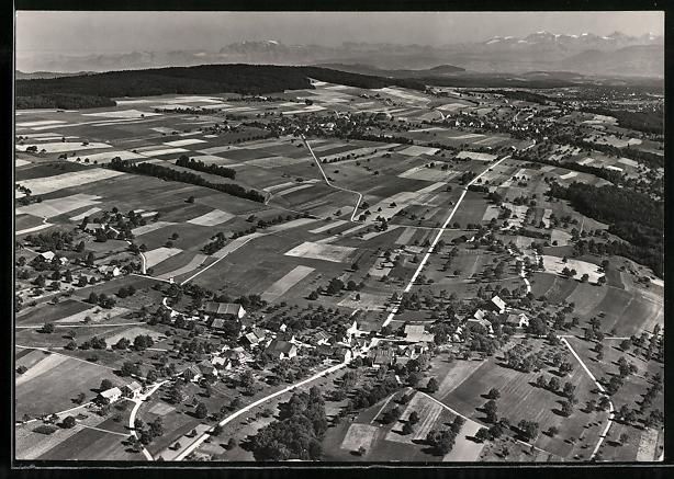 Cartoline postali: Remetschwil /AG, Teilansicht, Fliegerauf – Usato da Berlin venduto da bartko-reher