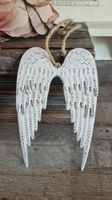 Shabby- chic Engelsflügelpaar Metall 