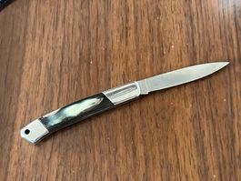 🔪 FOX Couteau de Poche Pliant 18 cm – Manche Effet Corne