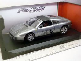 Ferrari 348 TS 1989-1993 grau met. / schwarz      1:18