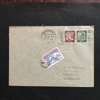 BRD Brief aus MANNHEIM mit  Zst 387 T-Entwertung  13.4.62