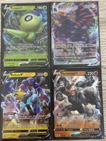 Pokemon Karten Bundle – Celebi V, Krarmor V, Raikou V, Macho