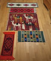 Schöne Vintage Wandteppiche, Wandbehang, Tischläufer