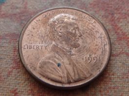 USA 1 cent 1991