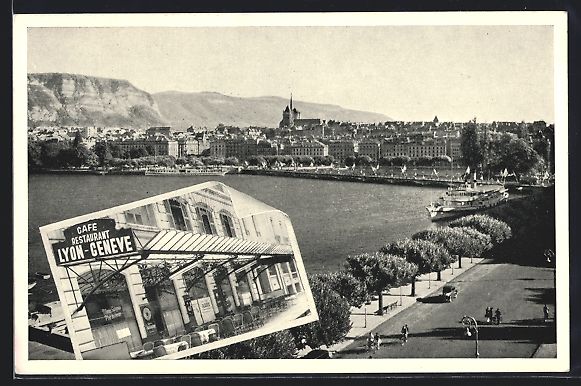 Cartoline postali: Geneve, Restaurant Lyon-Geneve, rue Péc – Usato da Berlin venduto da bartko-reher