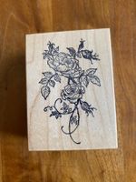 Neu Holz Stempel Rosenranke