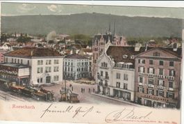 AK Rorschach gelaufen 1904 gebrauchter Zustand 1904
