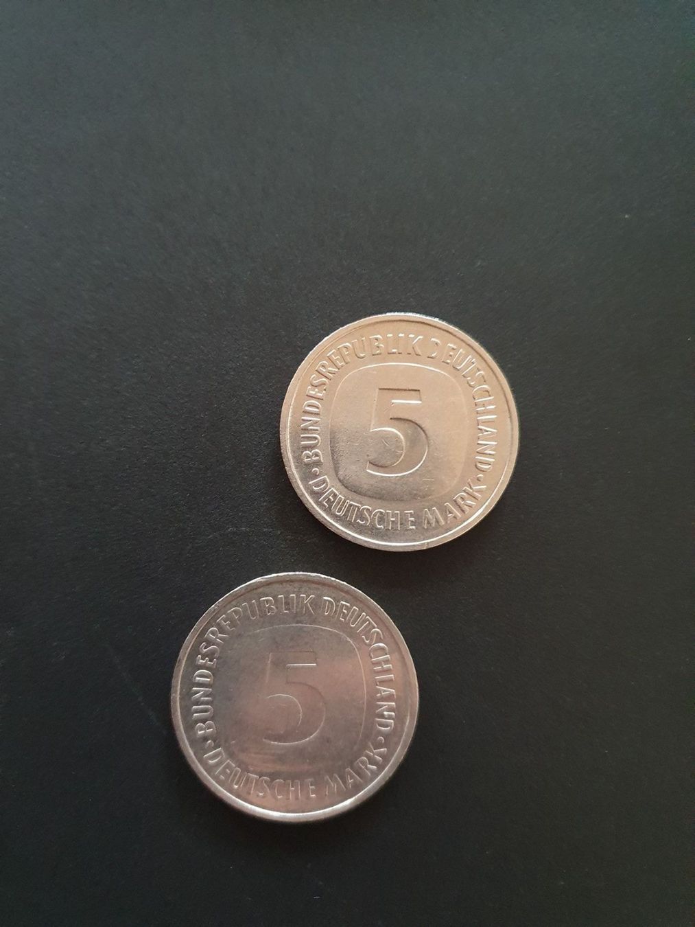 Alle Münzen: 5 Deutsche Mark, 2 Stk., 1975, G und D – Gebraucht aus Rheineck von Jmurmeli 2