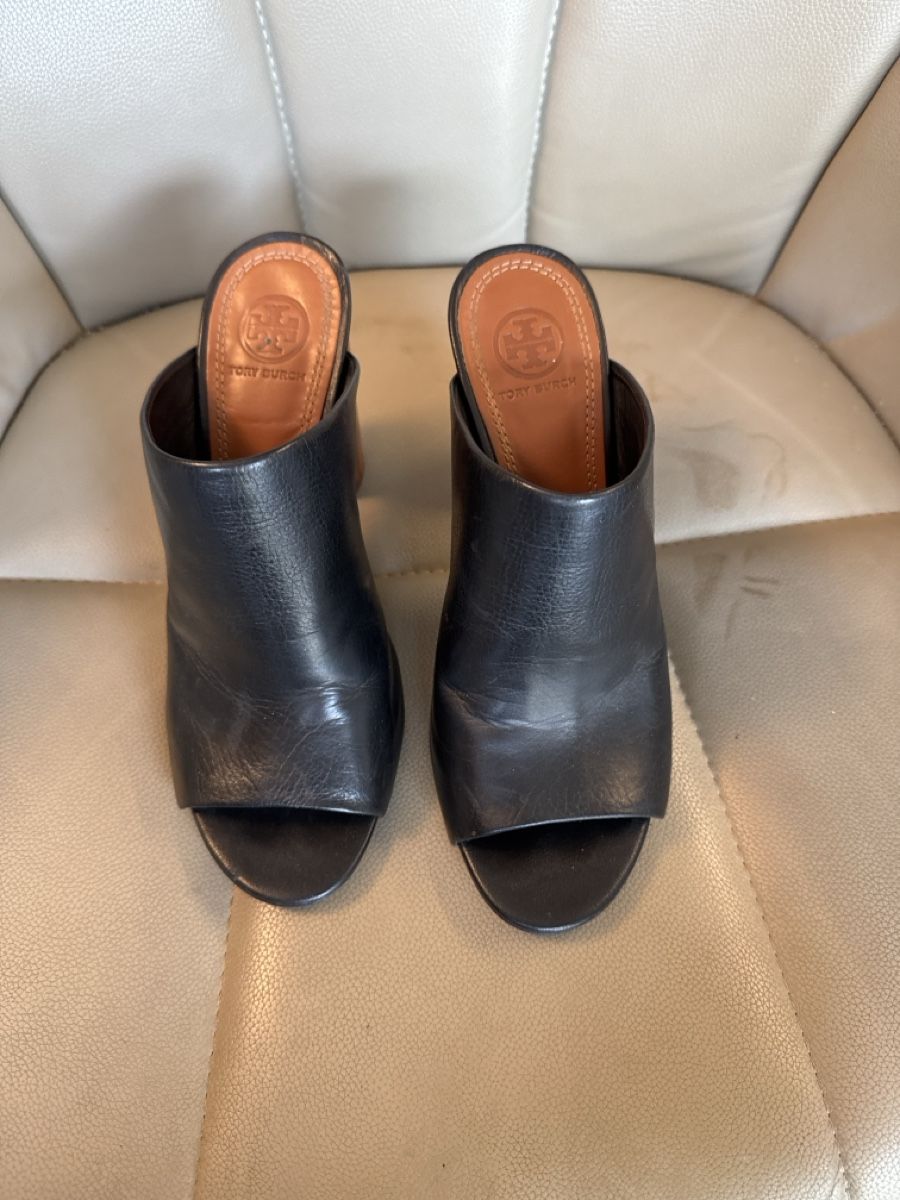 Tory Burch Damenschuhe: Tory Burch Peep Toe Mule – Gebraucht aus Forch von msf_p97c 4