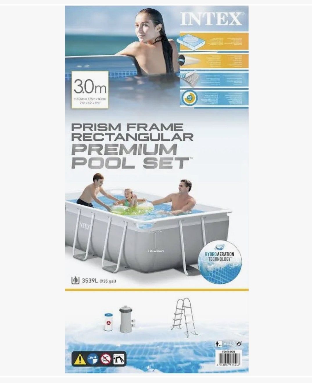Intex Piscine: Intex Frame pool 3m × 1.75m × 80cm – Usato da Engi venduto da baebler88